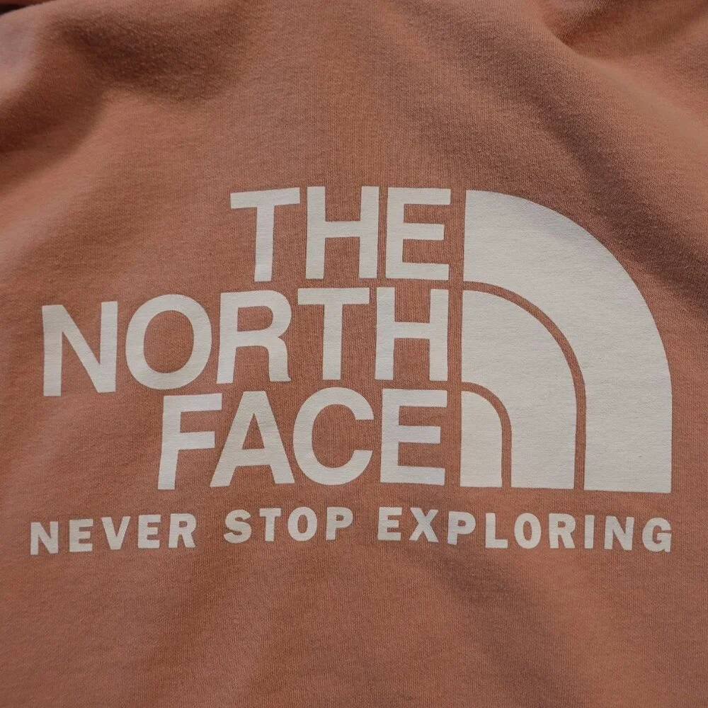 The North Face Logo Hoodie Men’s‎ Large Dusty Rose Fleece Pullover
